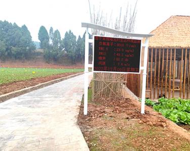 遂宁市安居区常理镇海龙村生态环境负氧离子监测站案例